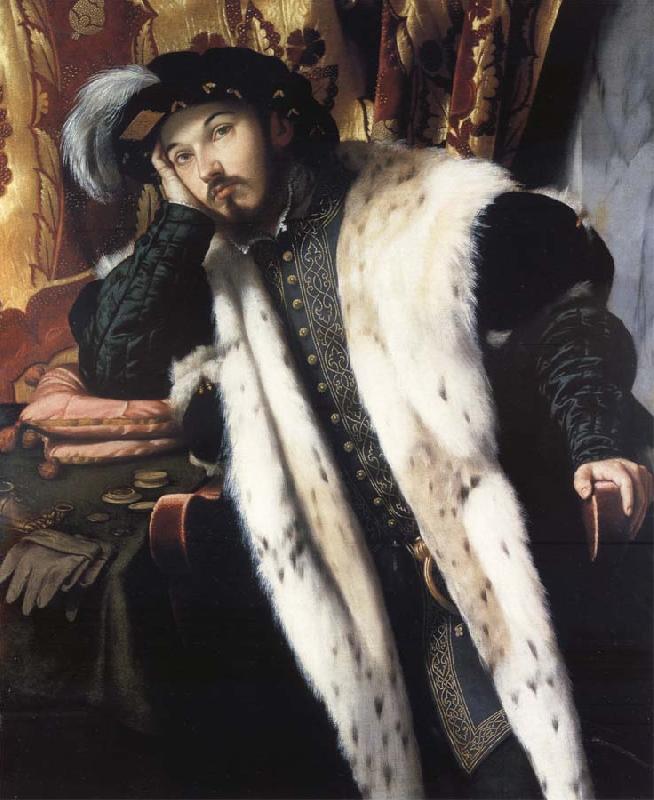 MORETTO da Brescia Portrait of a Young Man oil painting image